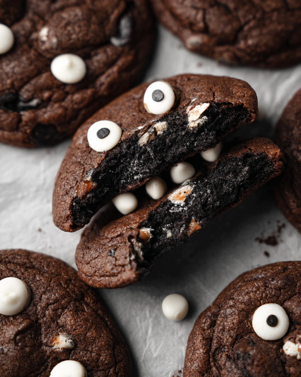 Spooky Inside Out Chocolate Chip Cookies