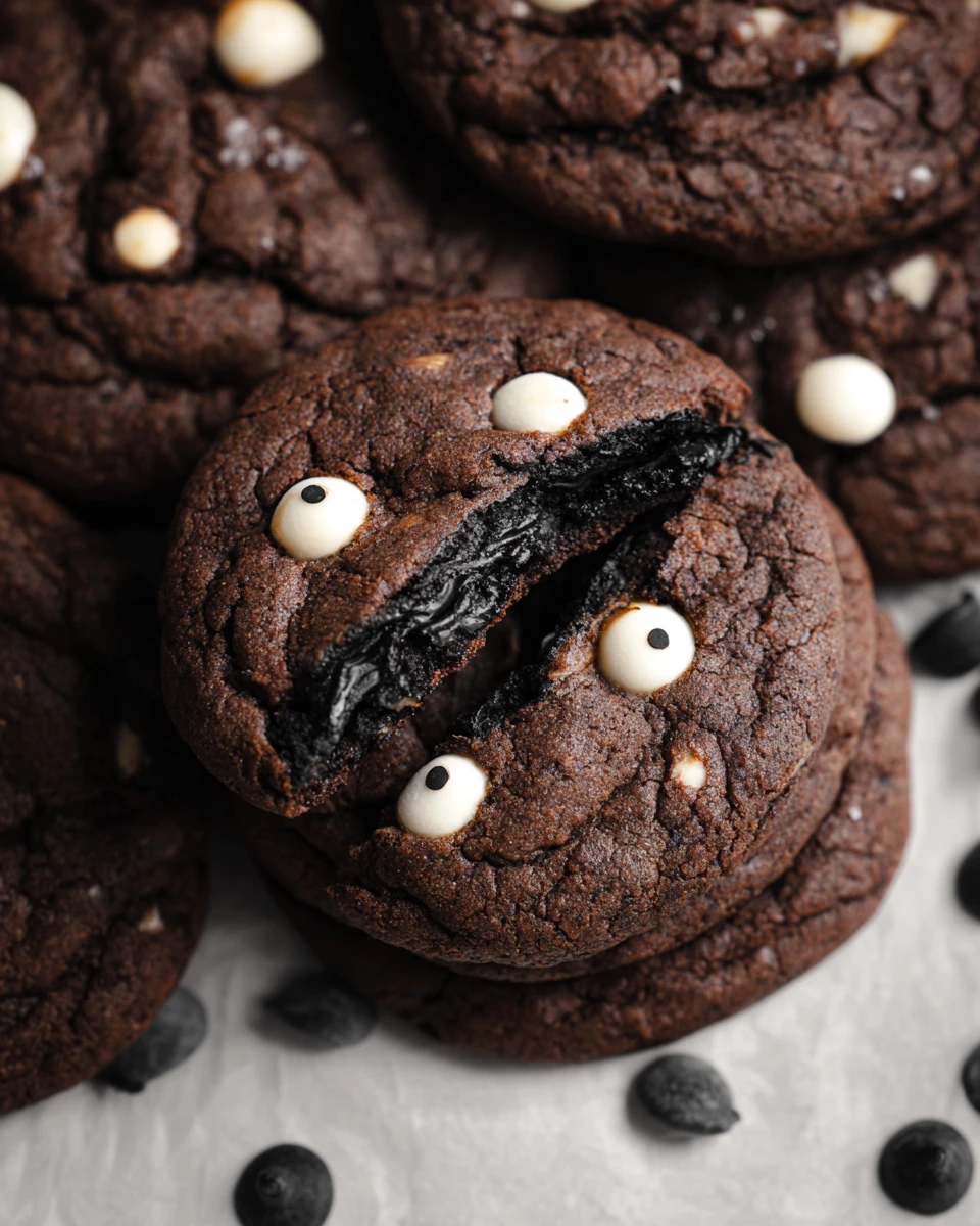 Spooky Inside Out Chocolate Chip Cookies