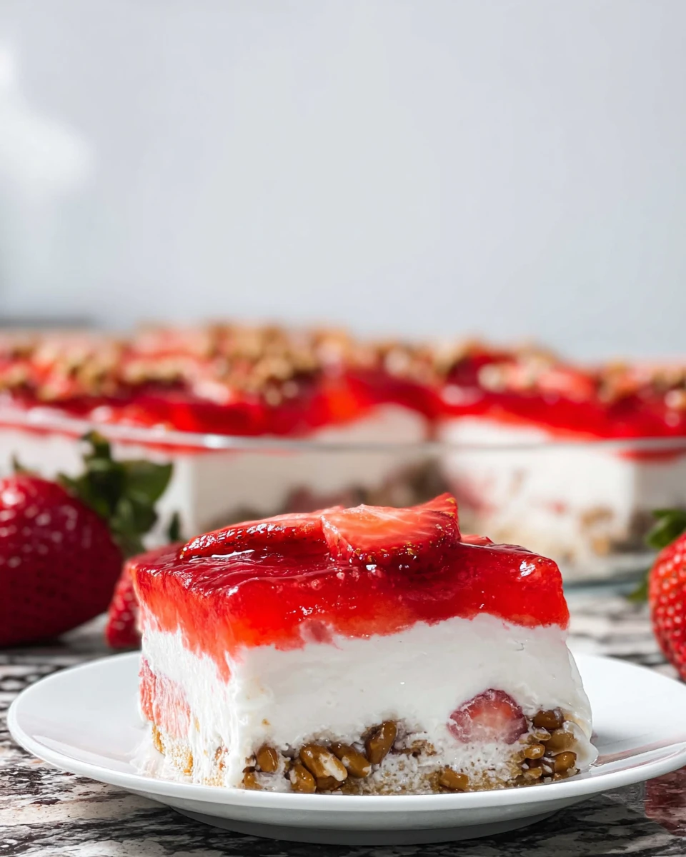 Strawberry Pretzel Salad Without Cool Whip