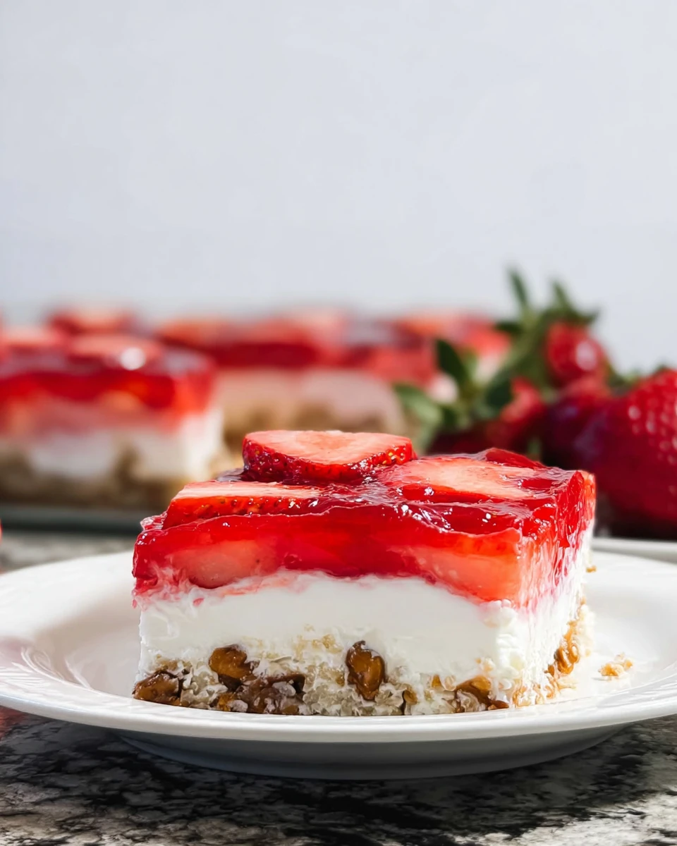 Strawberry Pretzel Salad Without Cool Whip