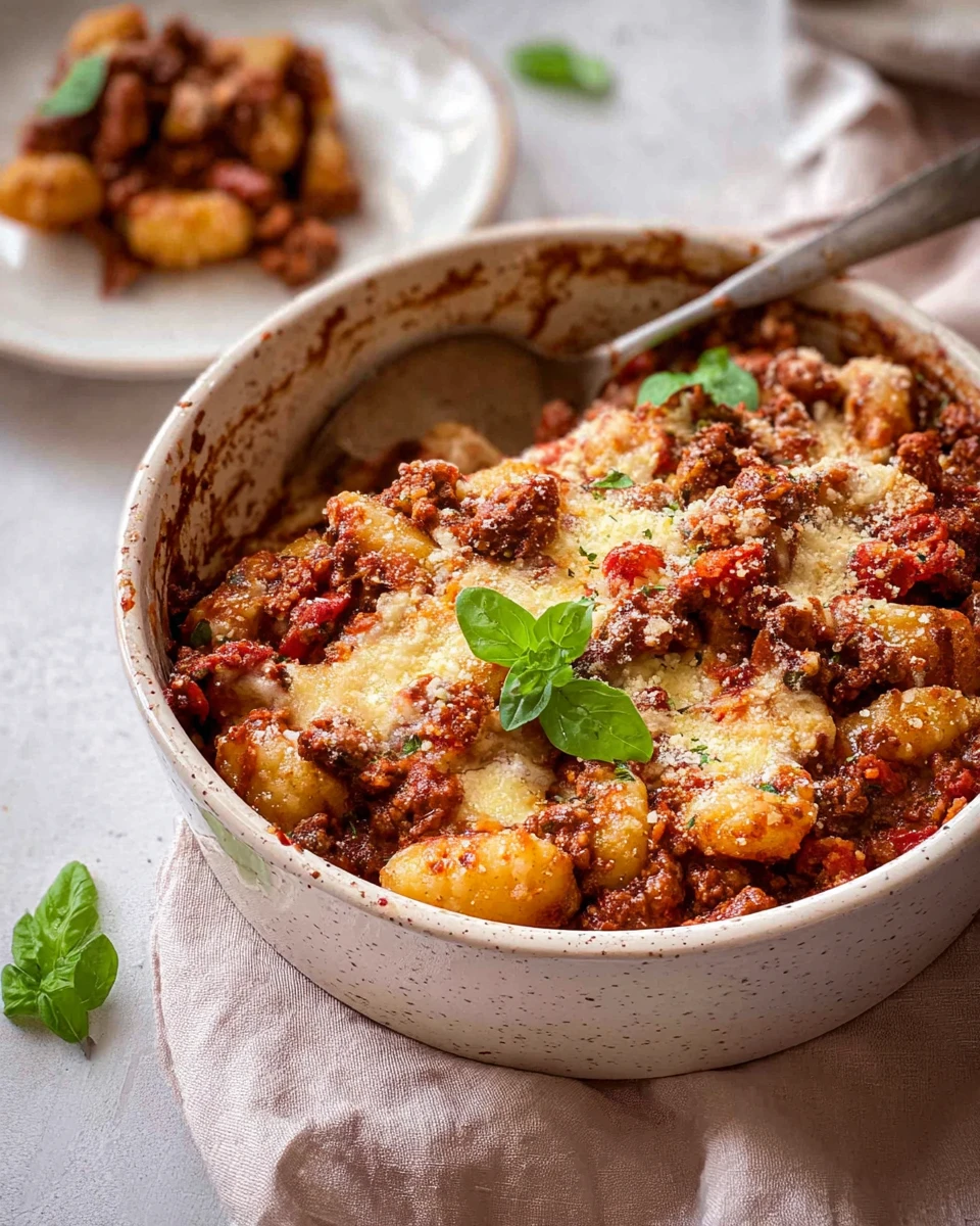 Vegan Gnocchi Bake With Bolognese Sauce