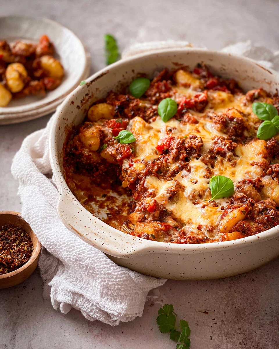 Vegan Gnocchi Bake With Bolognese Sauce