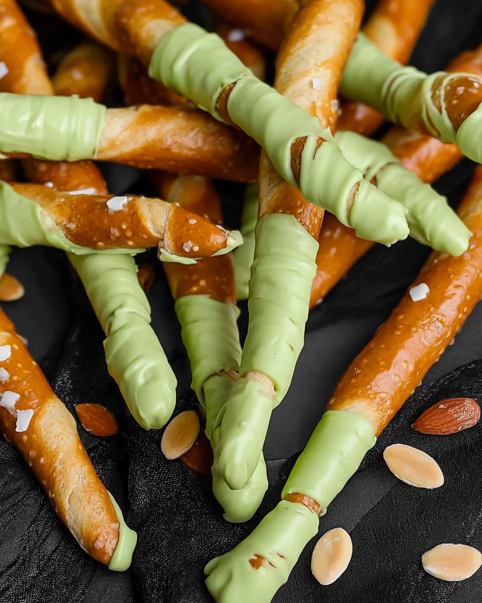 Witch Finger Pretzels