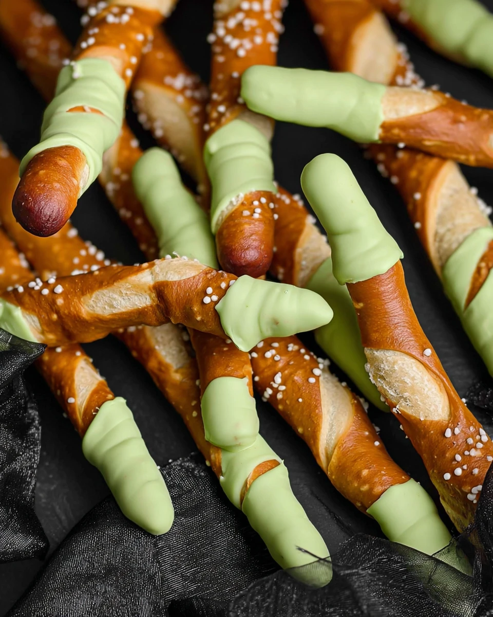 Witch Finger Pretzels