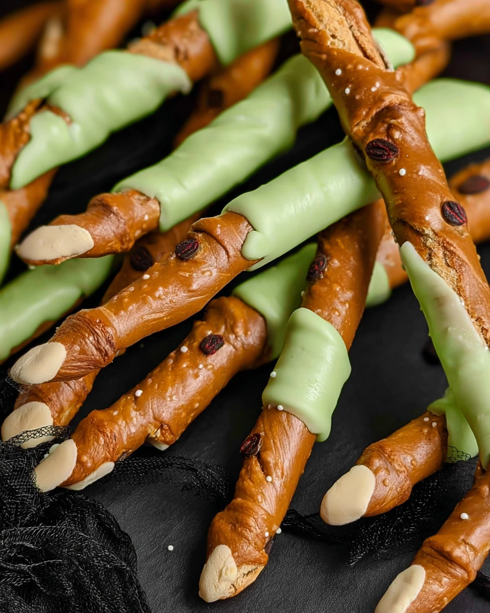 Witch Finger Pretzels