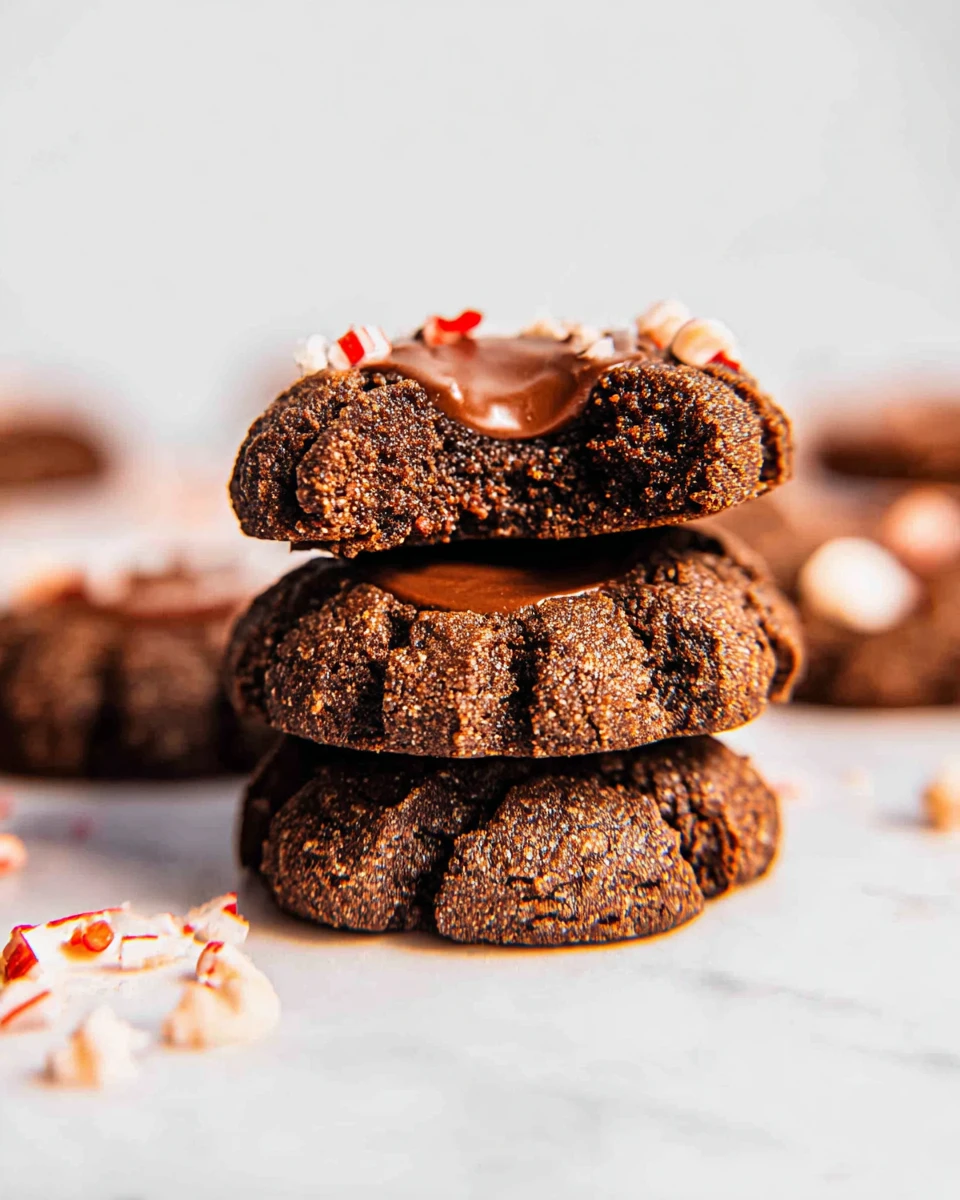 Chocolate Thumbprint Cookies