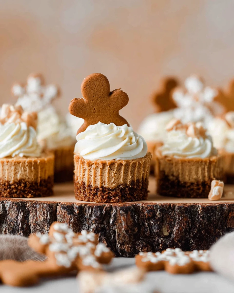 Mini Gingerbread Cheesecakes