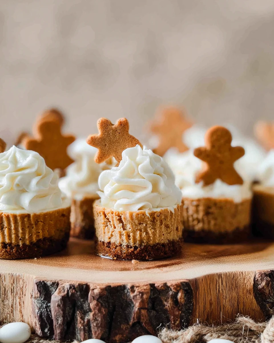 Mini Gingerbread Cheesecakes
