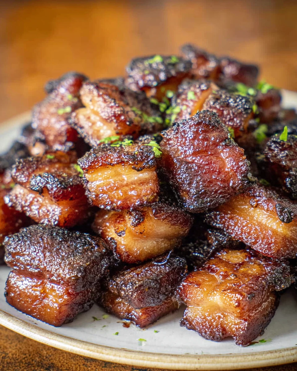 Air Fryer Pork Belly Bites