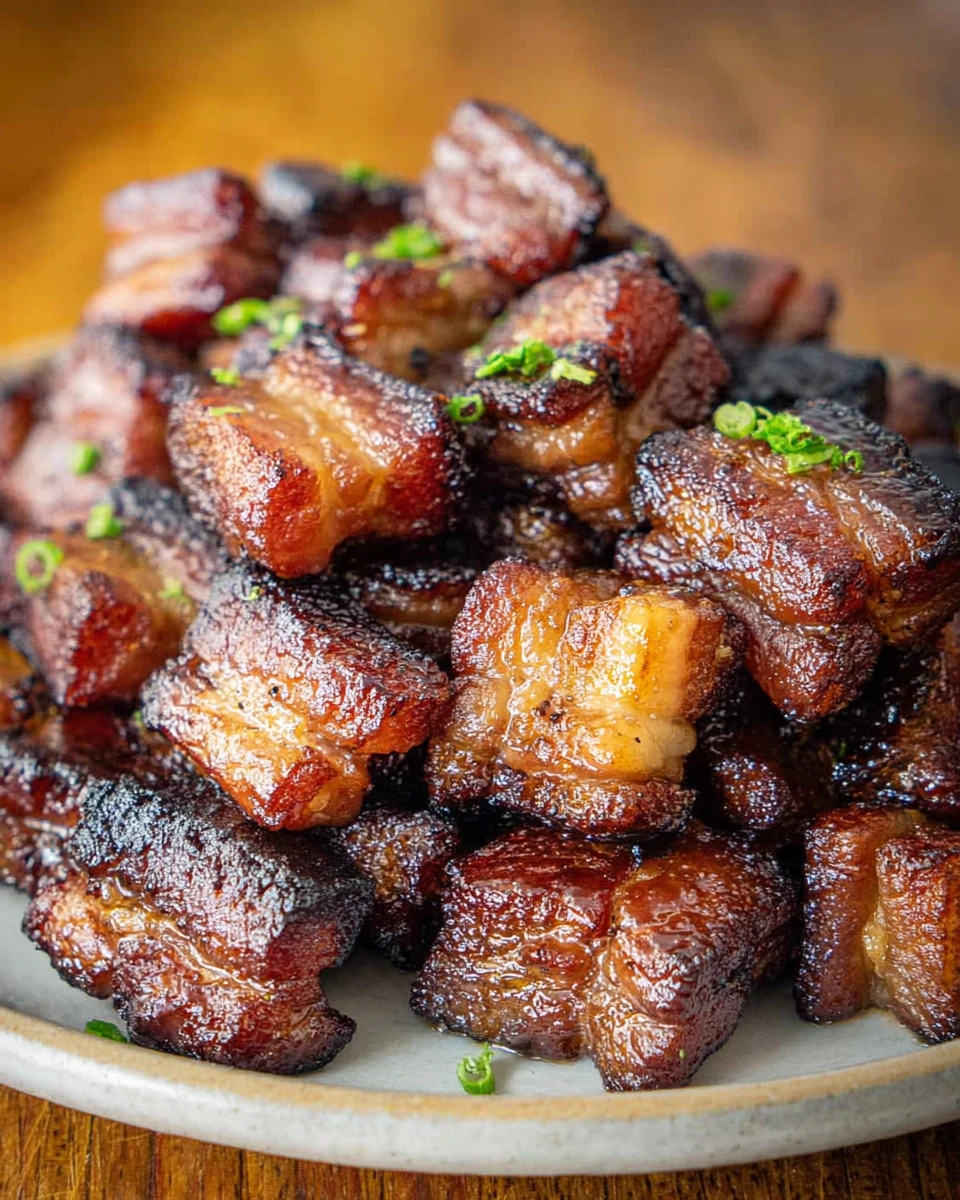 Air Fryer Pork Belly Bites