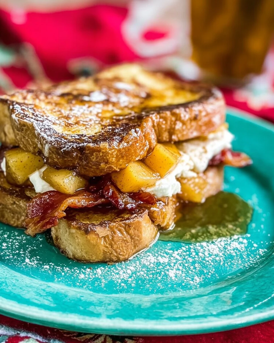 Apple Maple Bacon Stuffed French Toast