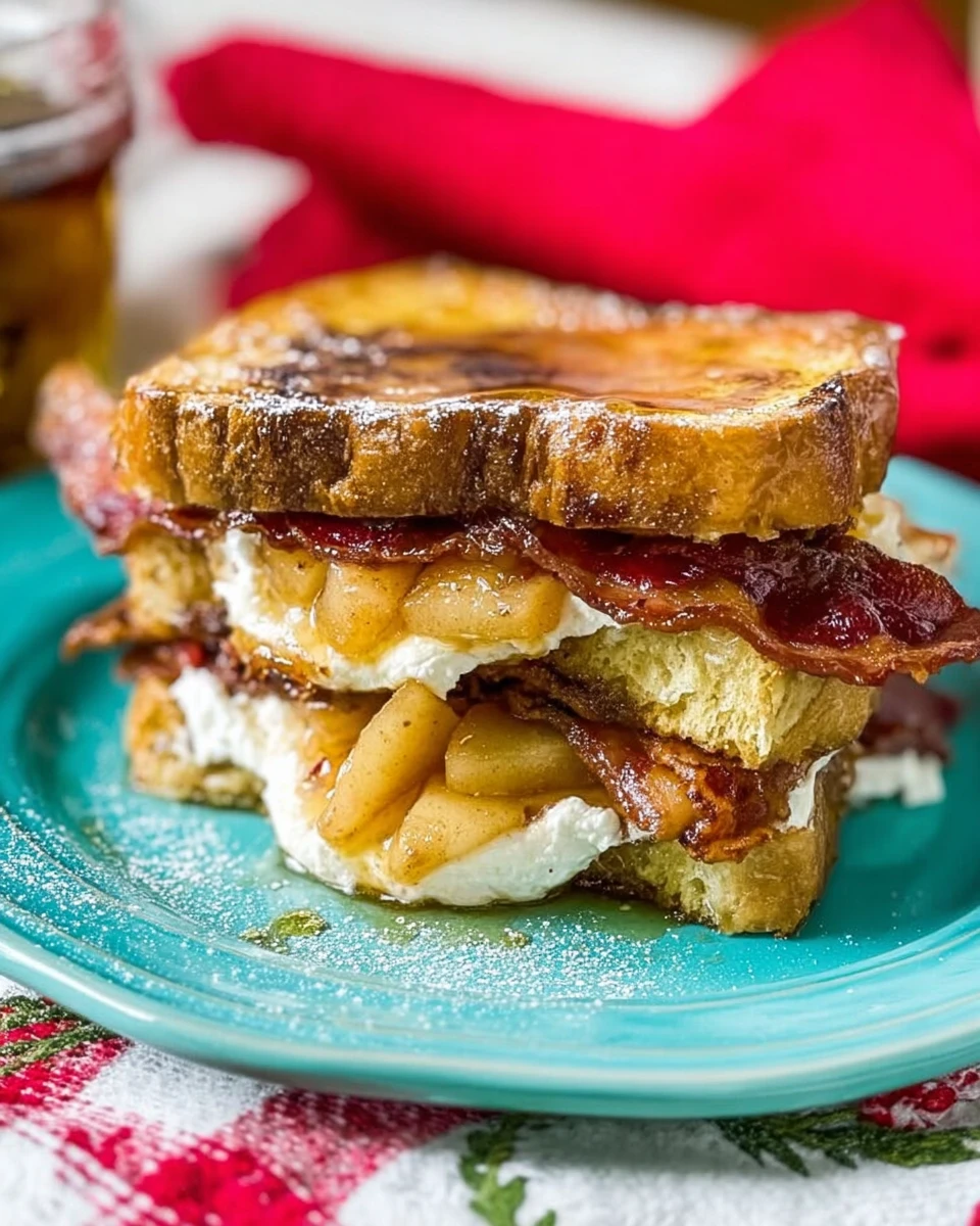 Apple Maple Bacon Stuffed French Toast