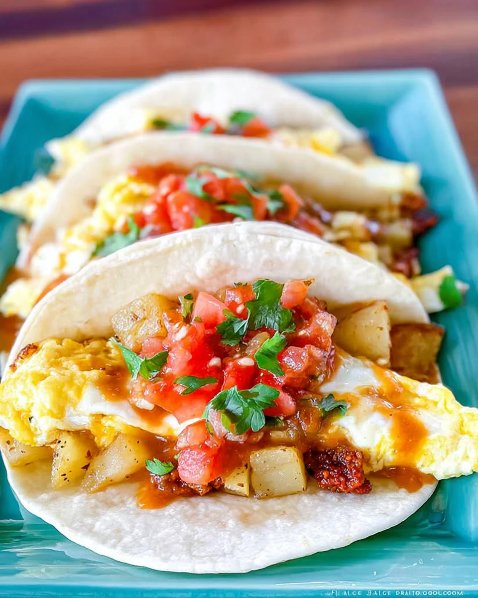 Authentic Texas Breakfast Tacos (Potato, Bacon, Chorizo) 5 Authentic Texas Breakfast Tacos (Potato, Bacon, Chorizo)