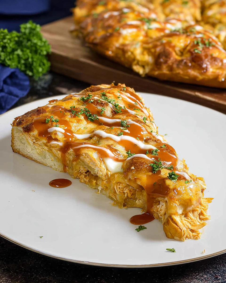 Buffalo Chicken Focaccia Bread
