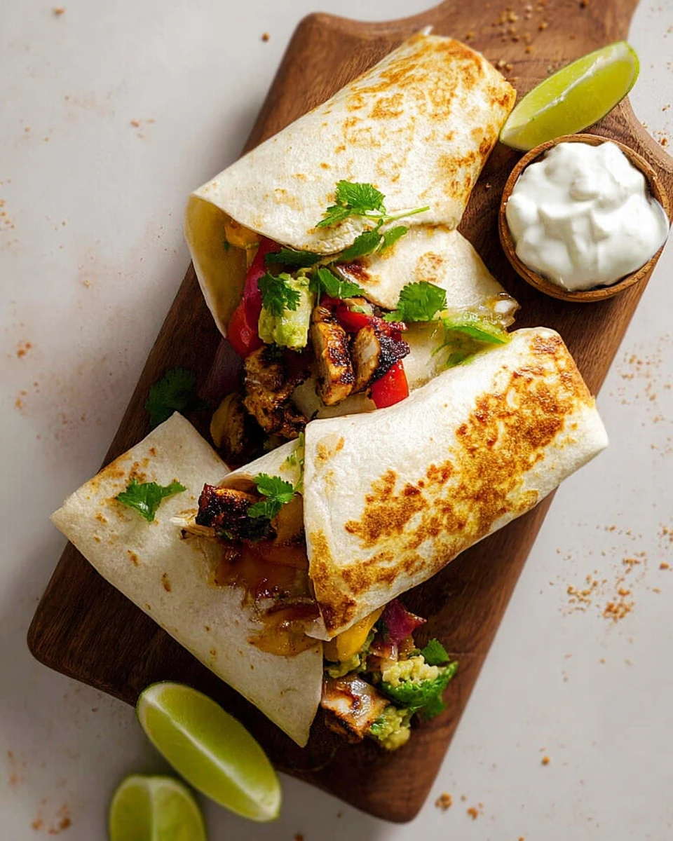 Chicken Fajitas Wraps 5 Chicken Fajitas Wraps