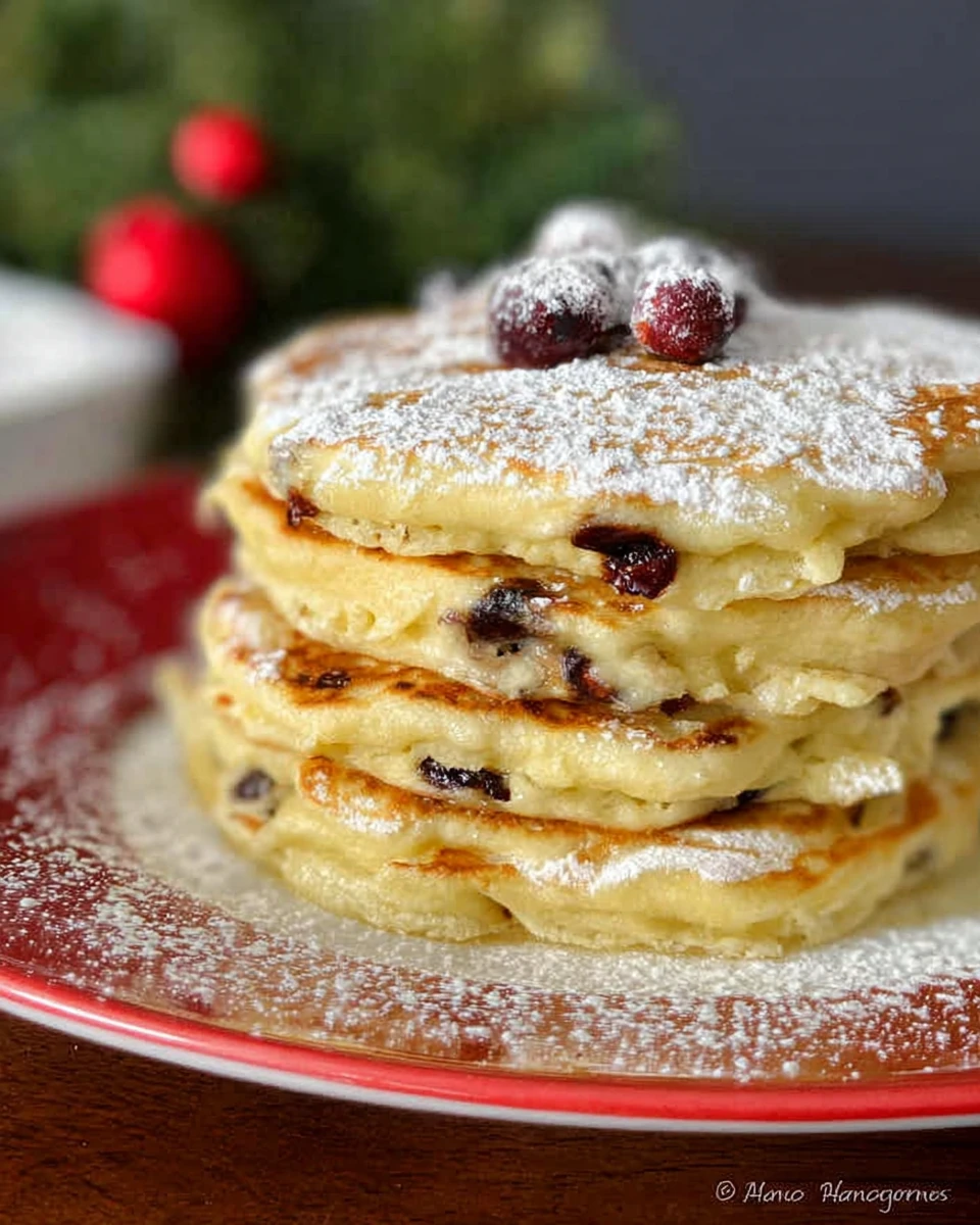 Cranberry White Chocolate Chip Pancakes