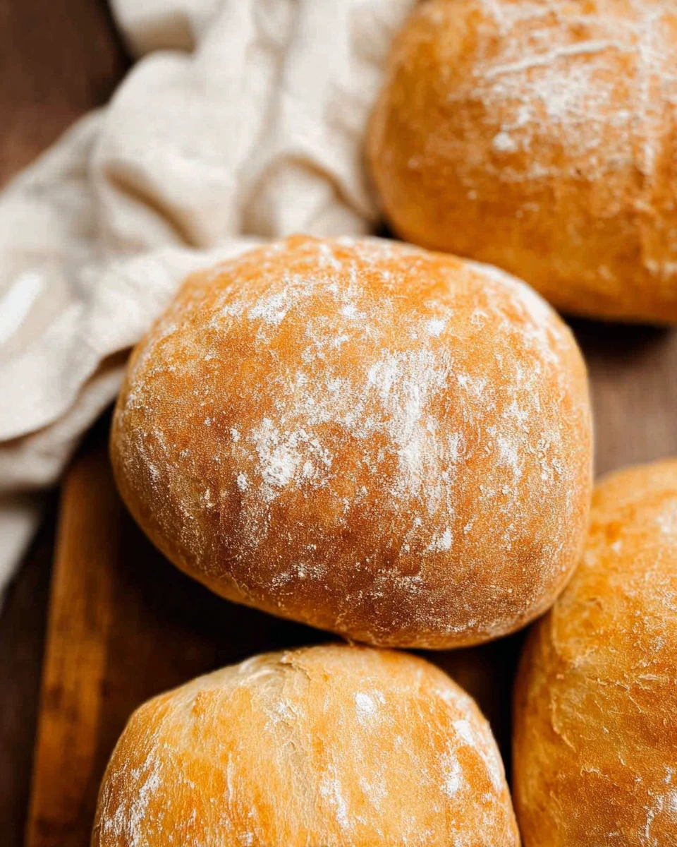 Easy Small Batch Ciabatta Rolls