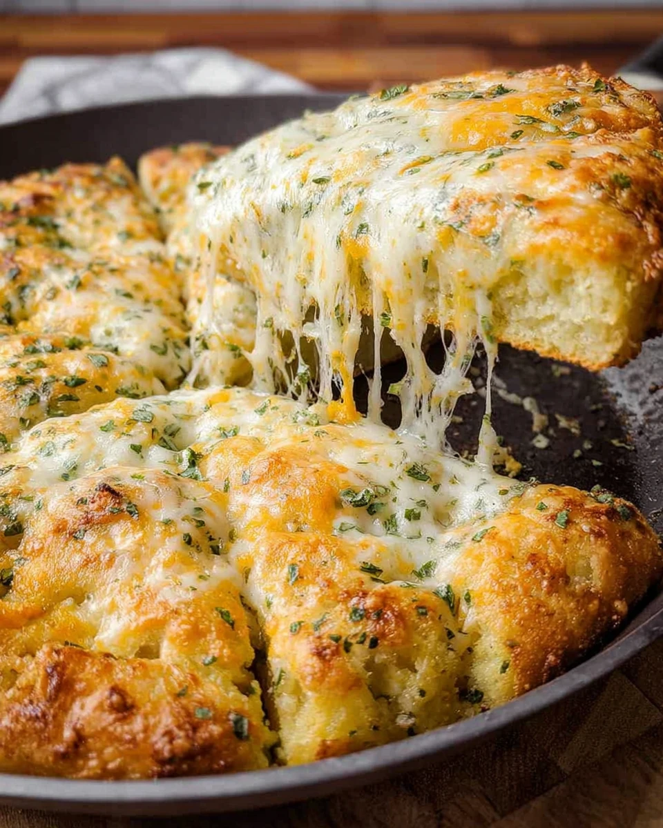 Focaccia Cheesy Garlic Bread