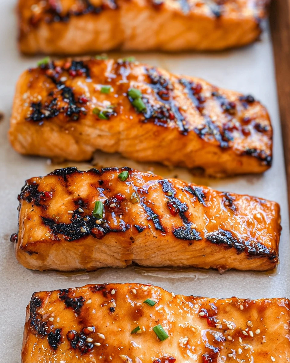 Grilled Maple Glazed Salmon 6 Grilled Maple Glazed Salmon