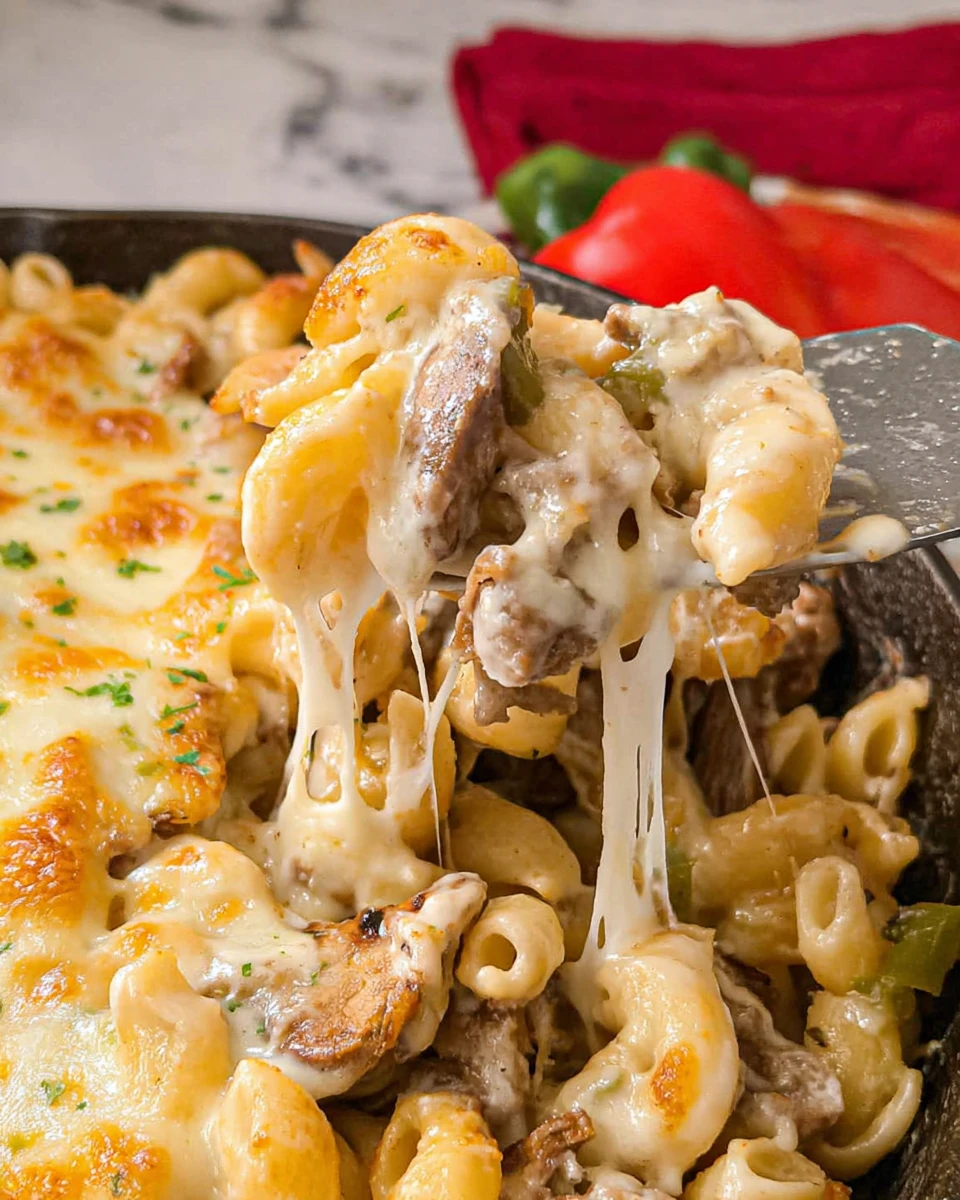 Philly Cheesesteak Pasta