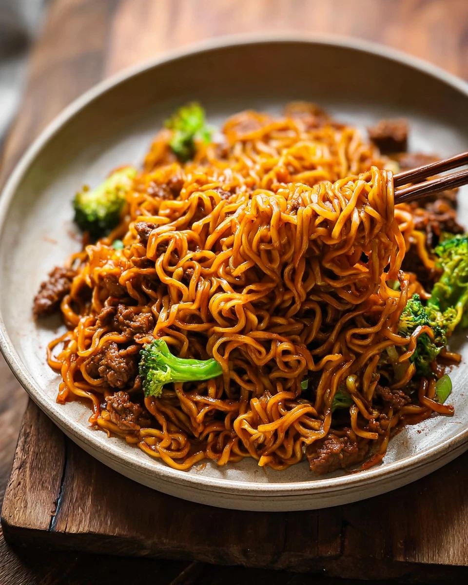 Quick Gochujang Noodles With Beef