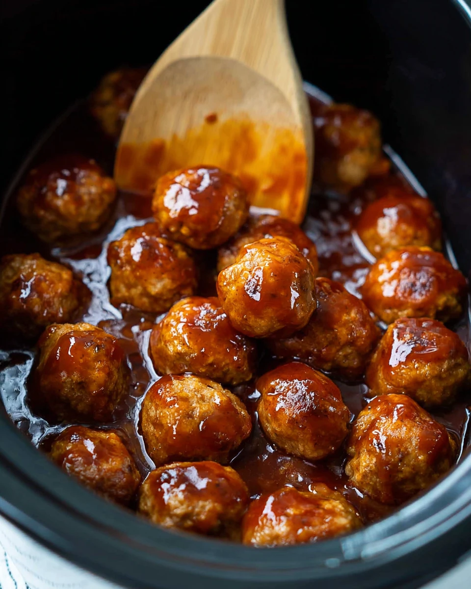 Slow Cooker Honey Buffalo Meatballs