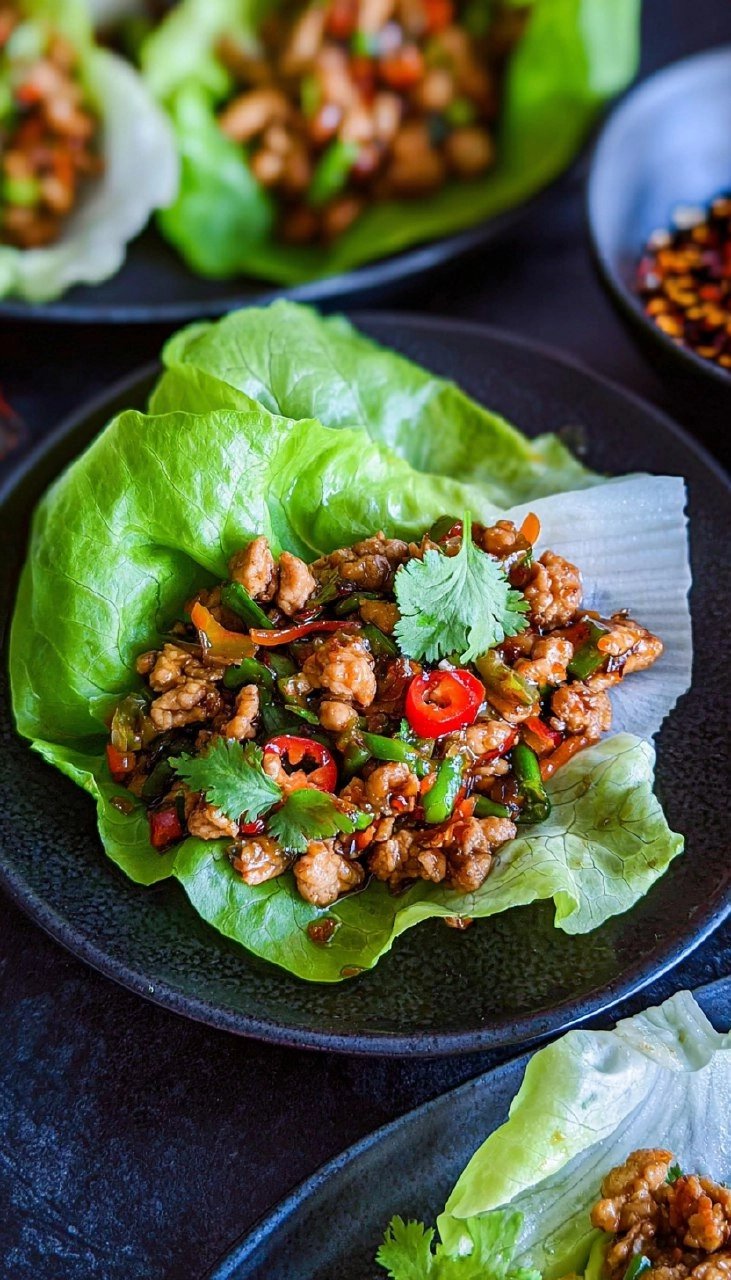 Asian Chicken Lettuce Wraps 7 Asian Chicken Lettuce Wraps