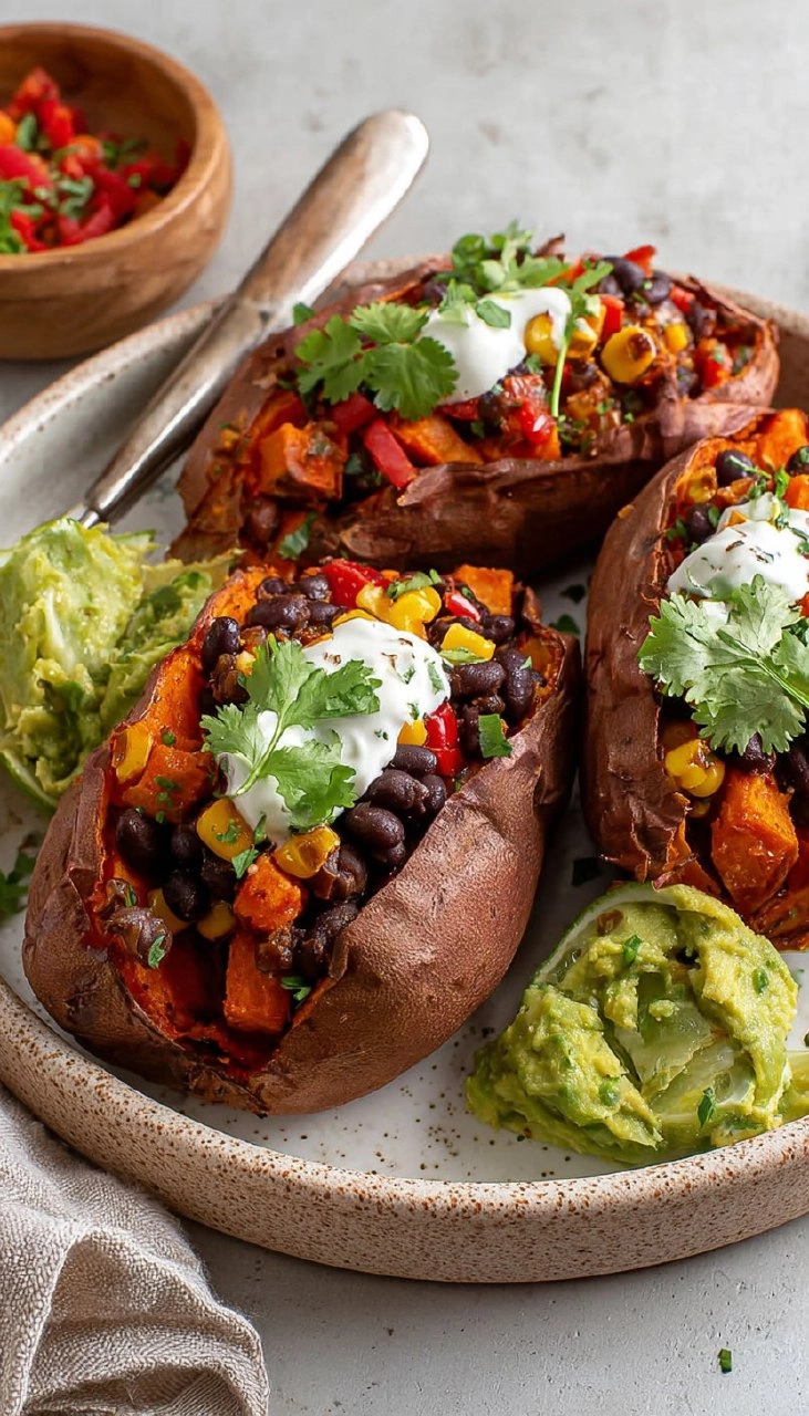 Black Bean Stuffed Sweet Potatoes