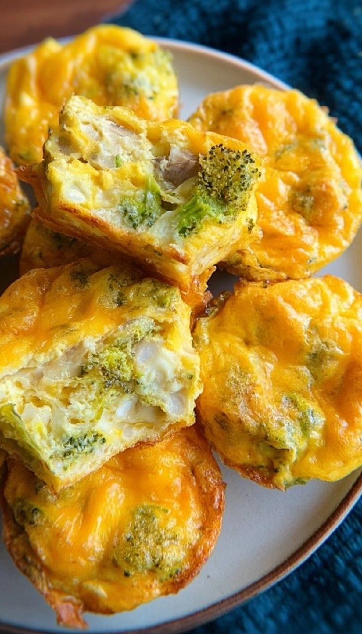 Broccoli Cheddar Egg Muffins 7 Broccoli Cheddar Egg Muffins