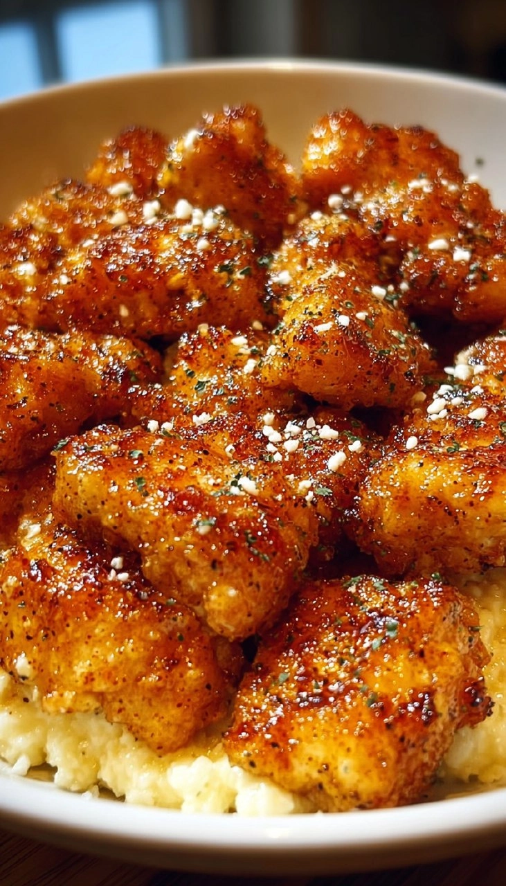 Cottage Cheese Parmesan Firecracker Chicken