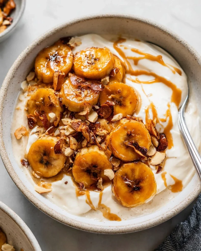 High-Protein-Caramelized-Banana-Yogurt-Bowl-Recipe