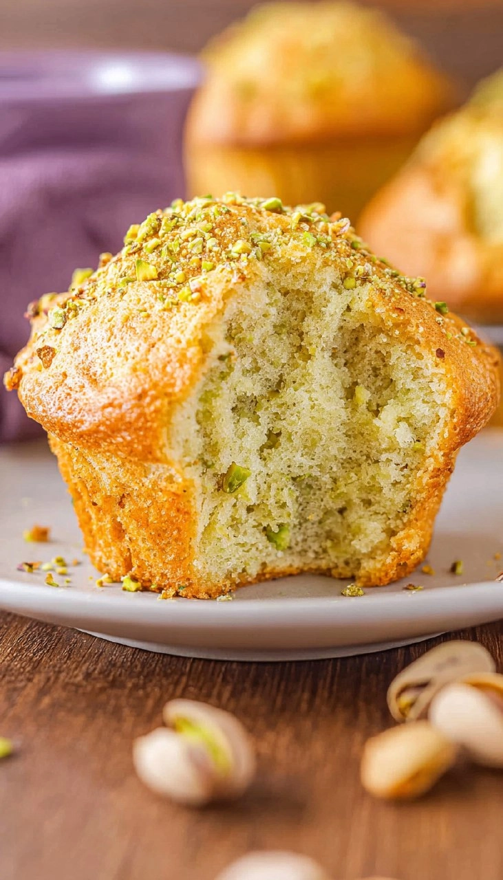 Pistachio Muffins 7 Pistachio Muffins