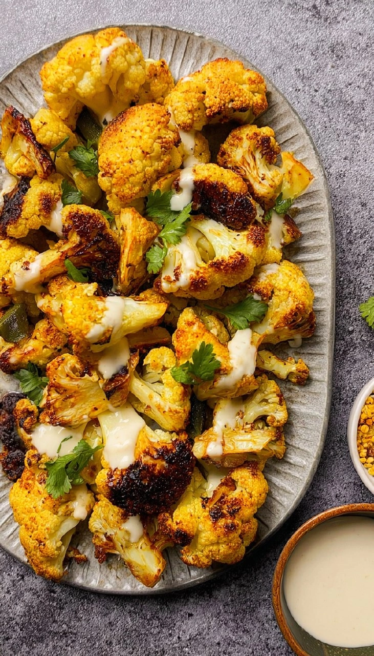 Roasted Curry Cauliflower