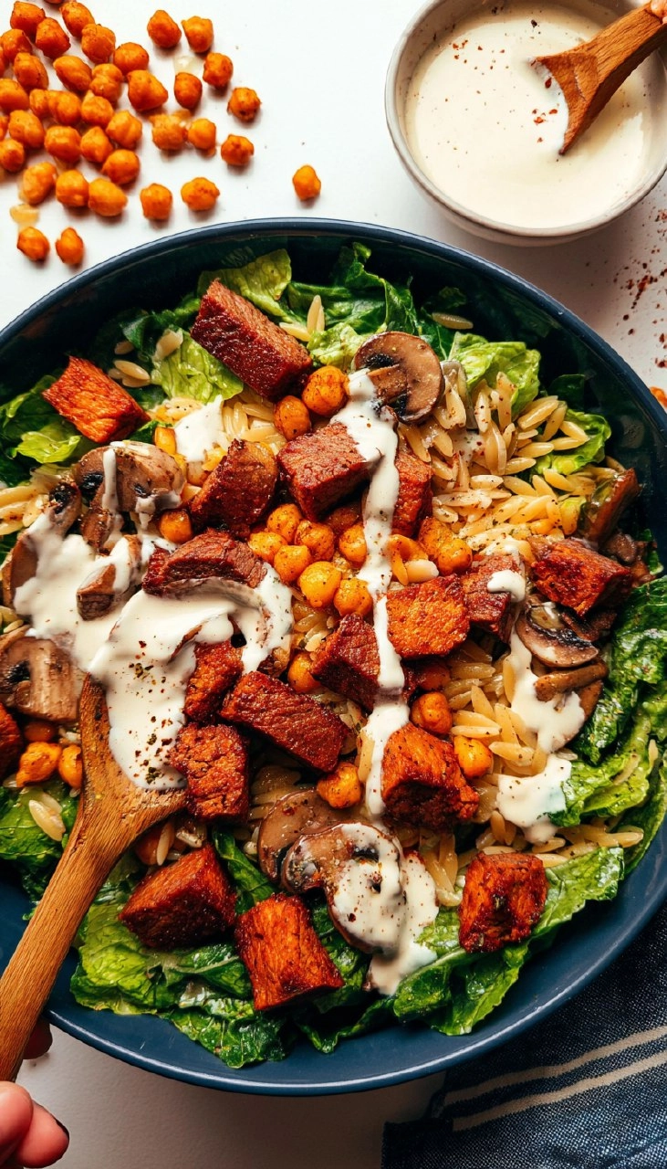 Steak Bites With Mushroom Orzo 7 Steak Bites With Mushroom Orzo