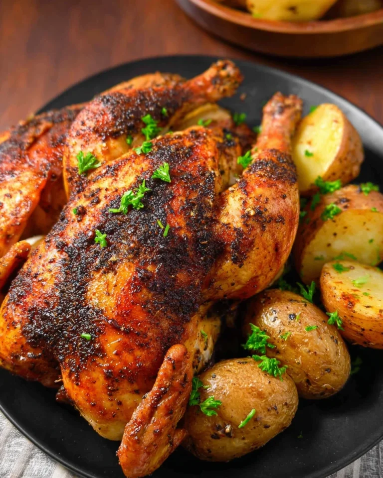 Spatchcock Chicken Roasted With Potatoes 0 2026 03 02