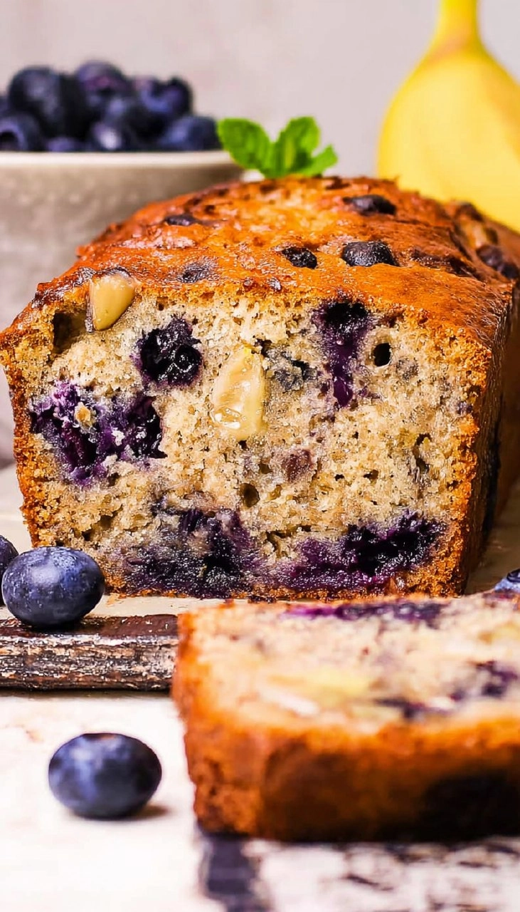 Blueberry Banana Bread 7 Blueberry Banana Bread