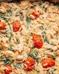 Boursin-Orzo-Bake-with-Cherry-Tomatoes-Recipe
