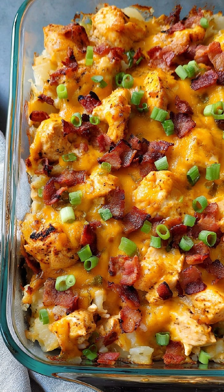 Buffalo Chicken And Potato Casserole