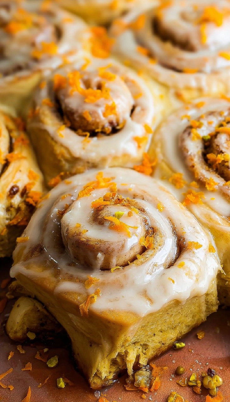 Carrot Cake Cinnamon Rolls