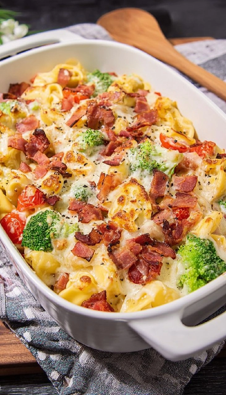 Cheesy Tortellini Casserole 7 Cheesy Tortellini Casserole