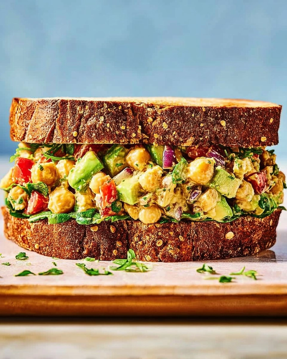 Chickpea-Salad-Sandwich-With-Fresh-Veggies-And-Herbs-Recipe