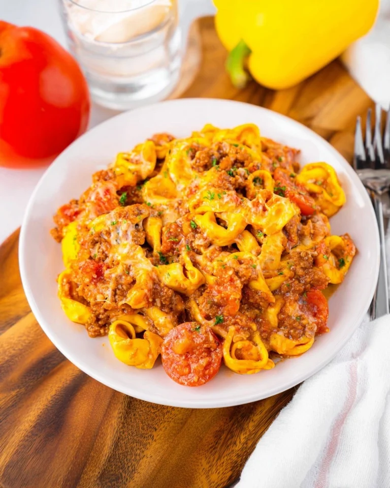 Crockpot-Bacon-Cheeseburger-Tortellini-Recipe