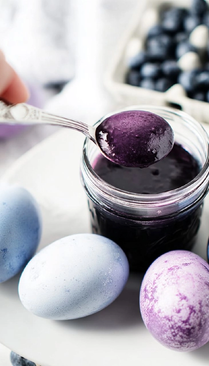 Diy Natural Blueberry-Dyed Easter Eggs 7 Diy Natural Blueberry-Dyed Easter Eggs