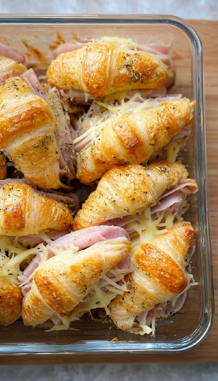 Gruyere Ham And Cheese Croissant Sliders
