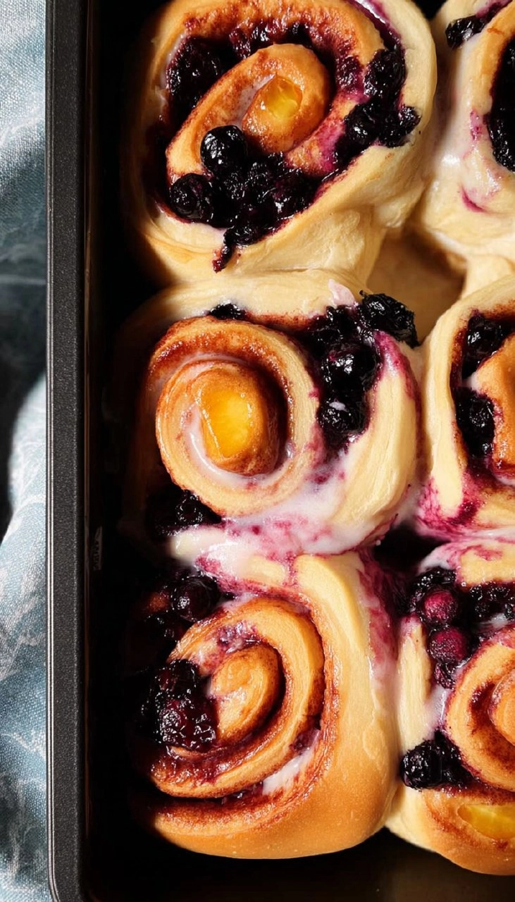 Lemon Blueberry Sweet Rolls