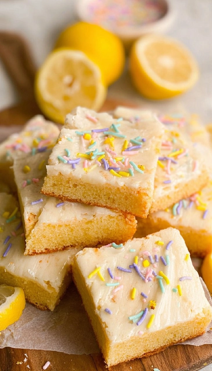 Lemon Sugar Cookie Bars