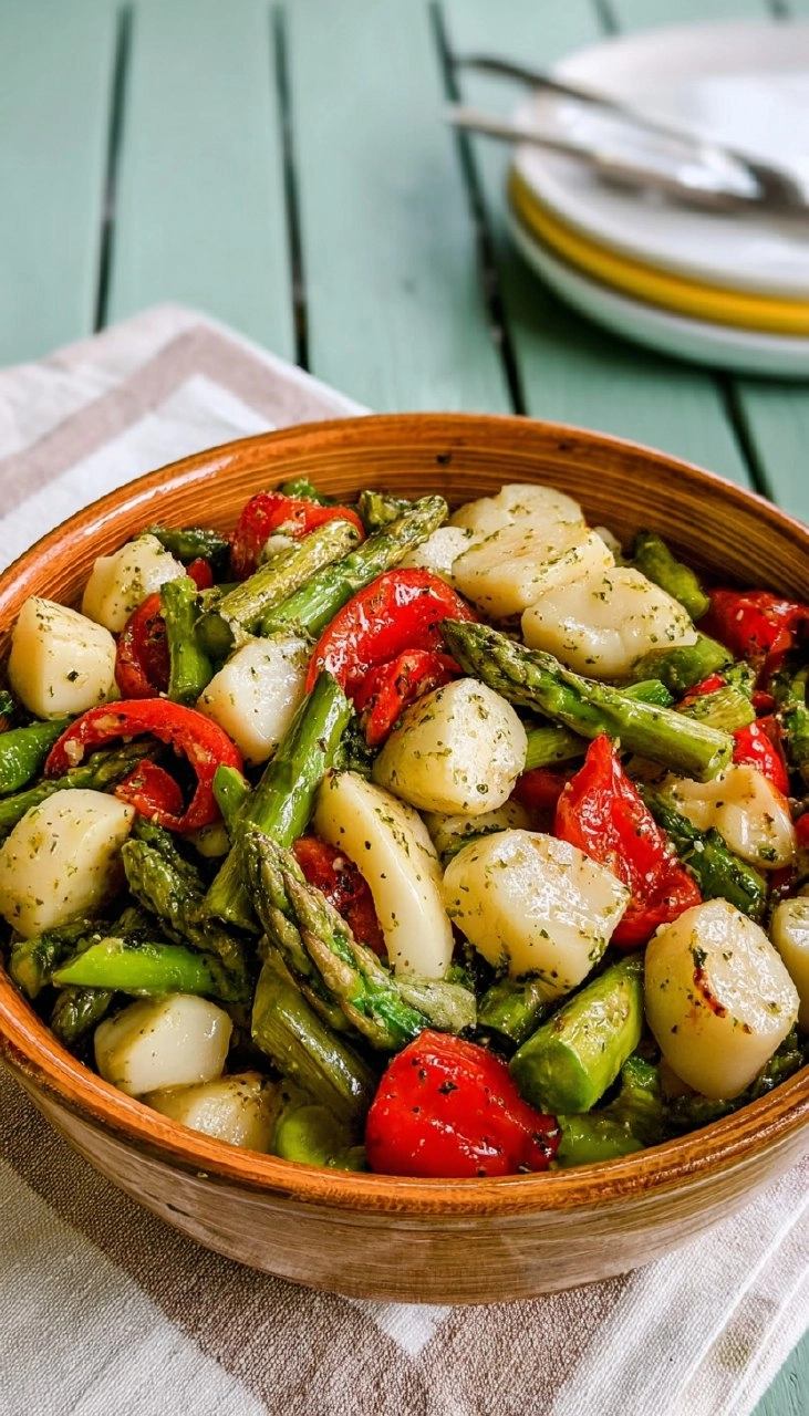 Asparagus And Tomato Salad With Hearts Of Palm