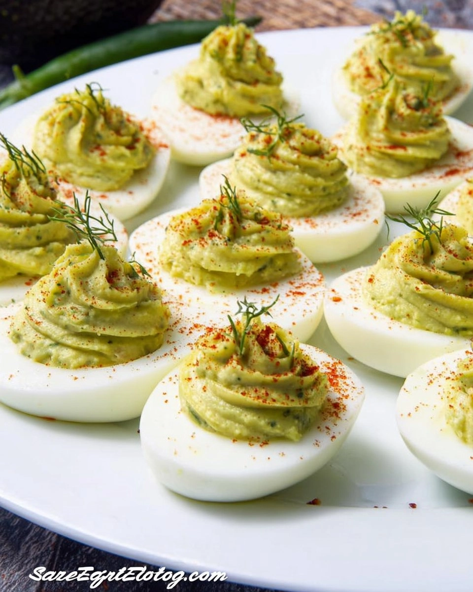 Low Carb Keto Avocado Deviled Eggs