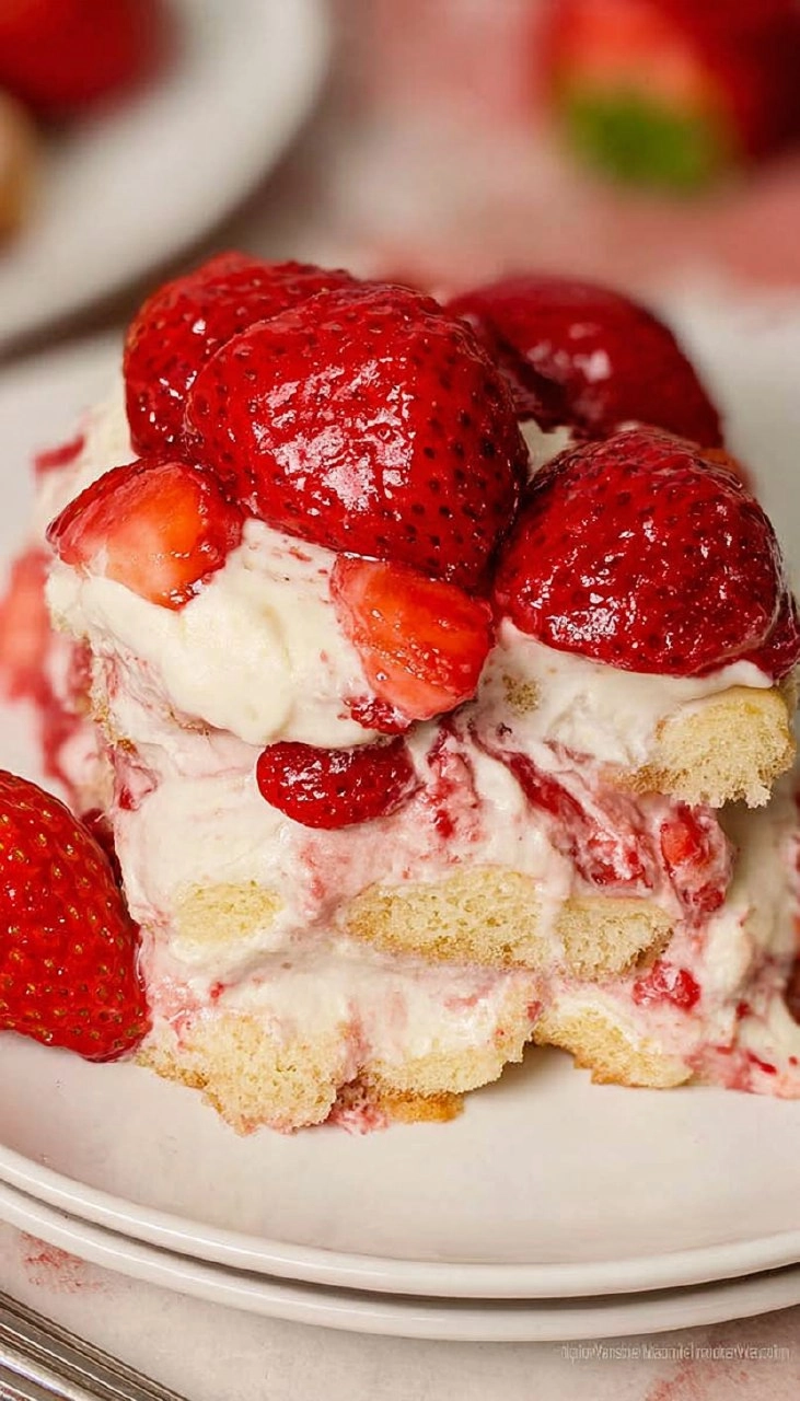 Strawberry Shortcake Tiramisu