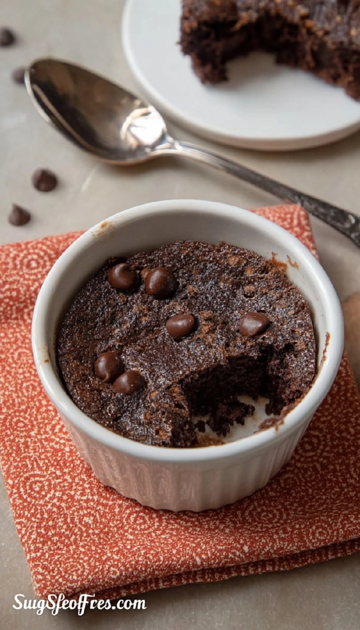 Sugar Free Gluten Free Low Carb Keto Mug Brownie